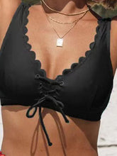 Women's Swimwear Bikini 2 Piece Plus Size Swimsuit Lace up Open Back Printing High Waisted Floral Leopard Black V Wire Bathing Suits New Stylish Vacation / Sexy